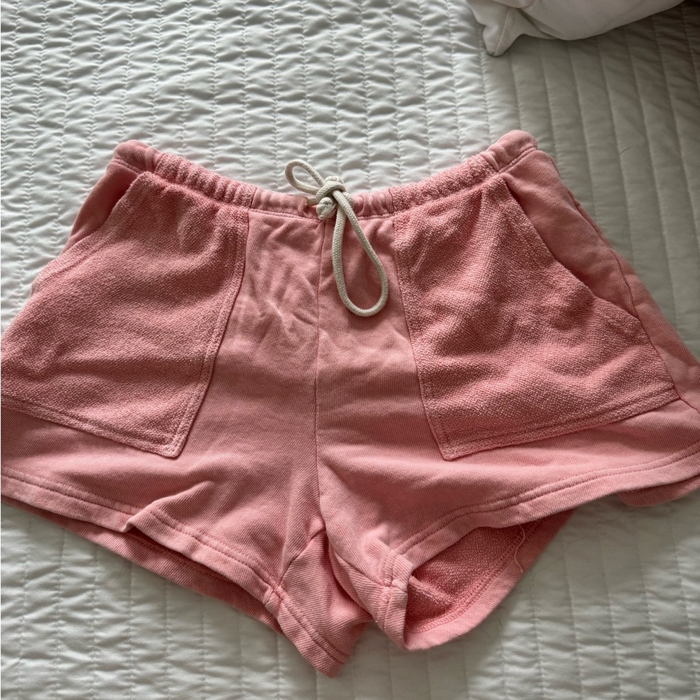 Aerie pink tie shorts